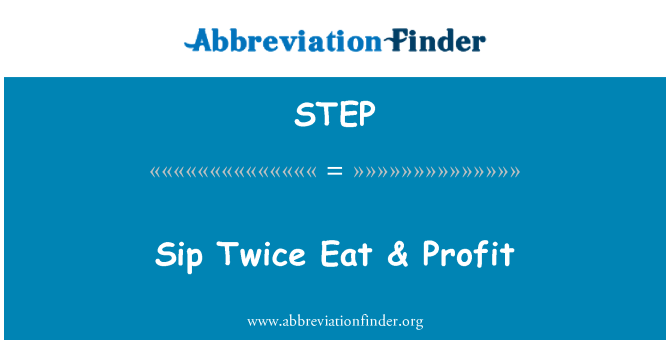 STEP: SIP tweemaal eten & winst