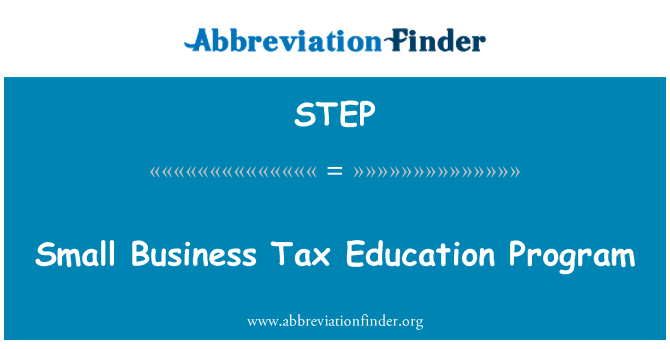 STEP: Small Business Tax Education Program