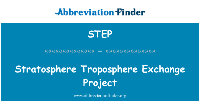 STEP: Stratosfären troposfären utbytesprojekt