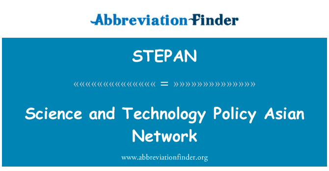 STEPAN: Network l-Asja tax-Xjenza u teknoloġija politika