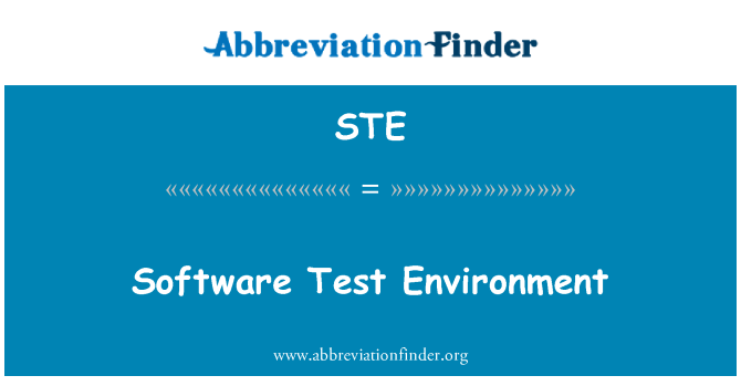STE: Mediul de testare software-ul
