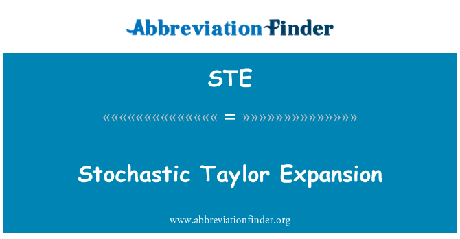STE: Taylor stochastique ekspansyon