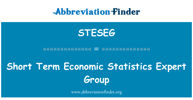 STESEG: Short Term Economic Statistics Expert Group