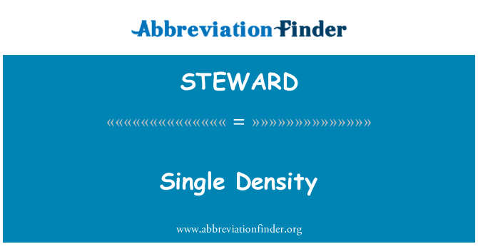 STEWARD: Single blīvums