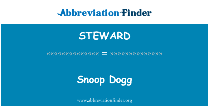 STEWARD: Snoop Dogg
