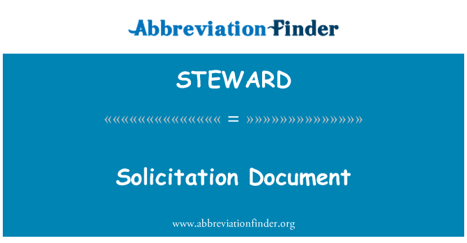 STEWARD: המסמך שידול