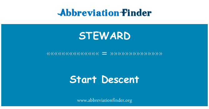 STEWARD: 开始下降