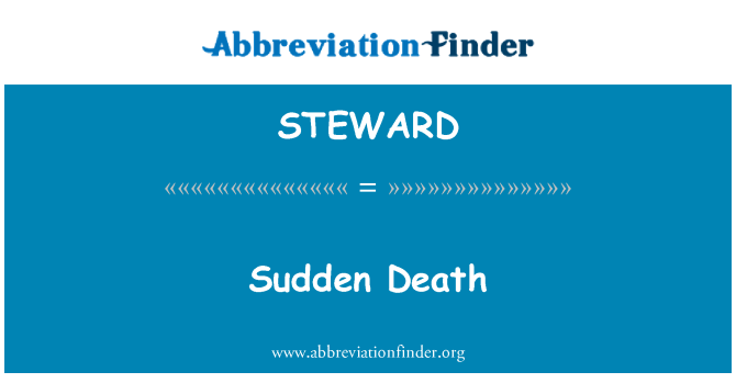STEWARD: 突然の死