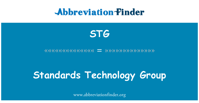 STG: Grup de tecnologia d'estàndards