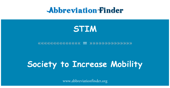 STIM: جامعه به افزایش تحرک