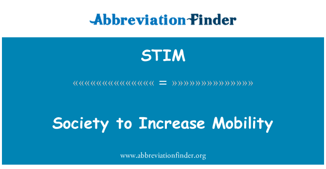 STIM: Društvo za večjo mobilnost