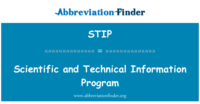STIP: 科学和技术信息的程序