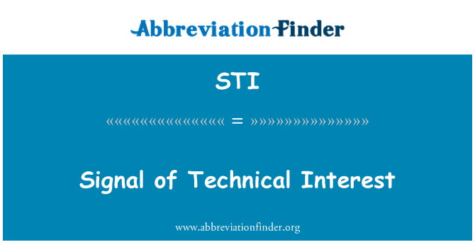 STI: Signal tehničkih interesa