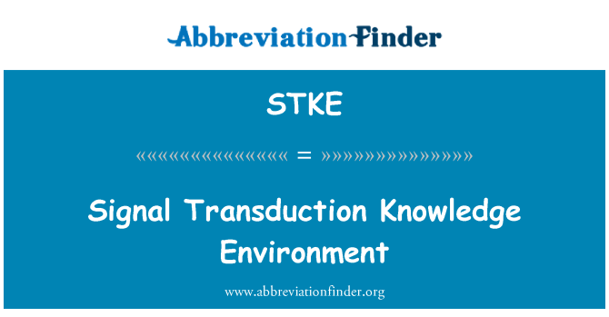 STKE: Siyal Transduction konnen anviwònman