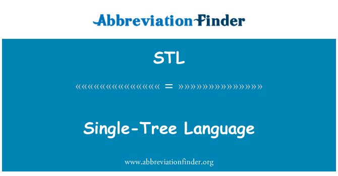 STL: Single-Tree Language