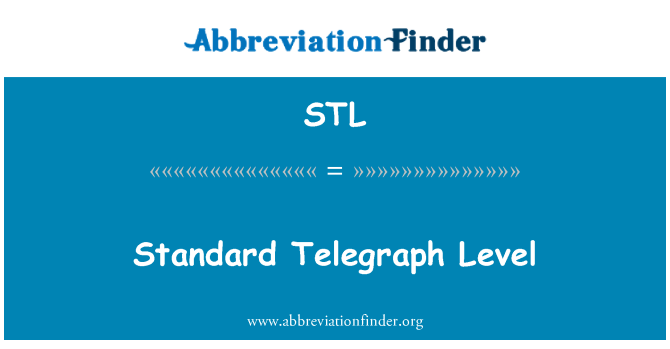 STL: Standardní telegrafní úroveň