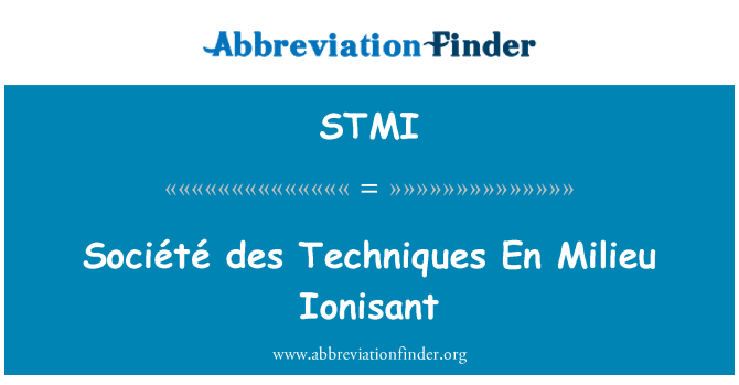STMI: Société des techniky En Milieu Ionisant
