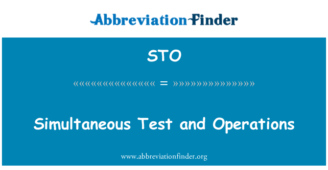 STO: Samtidige Test og operationer