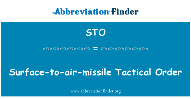 STO: Surface-to-klimatska-raketne taktičnih nalog
