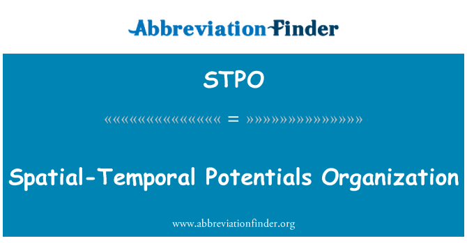STPO: Χωροχρονικό δυνατότητες οργάνωσης