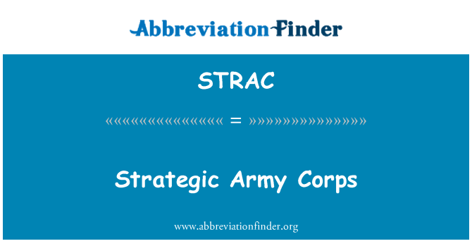 STRAC: Corps d'armée stratégique
