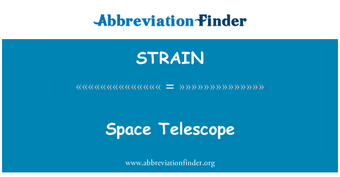 STRAIN: Space Telescope