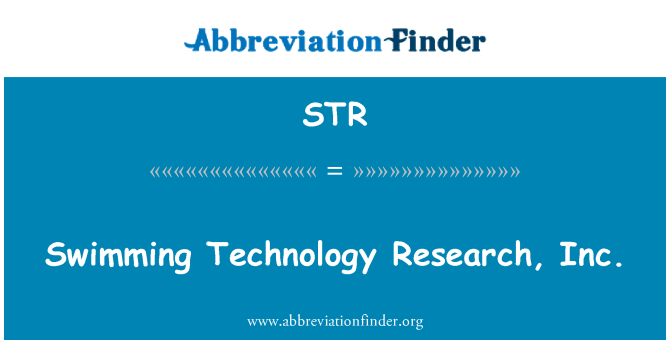 STR: Peldēšanas Technology Research, Inc.