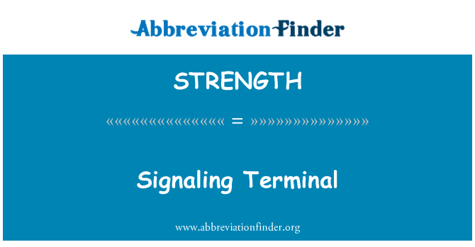 STRENGTH: Signalering Terminal