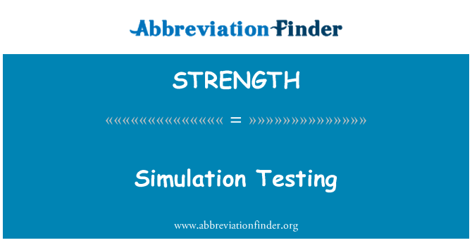 STRENGTH: Simulationstests