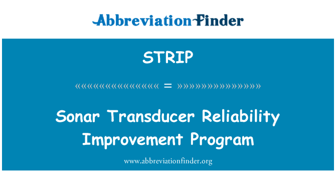 STRIP: Program peningkatan kehandalan Sonar Transducer