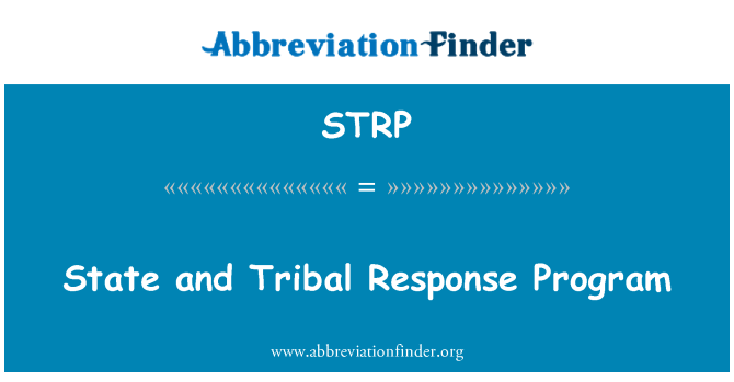 STRP: Eta ak pwogram tribi repons