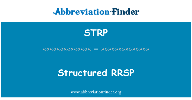 STRP: Structurées REER