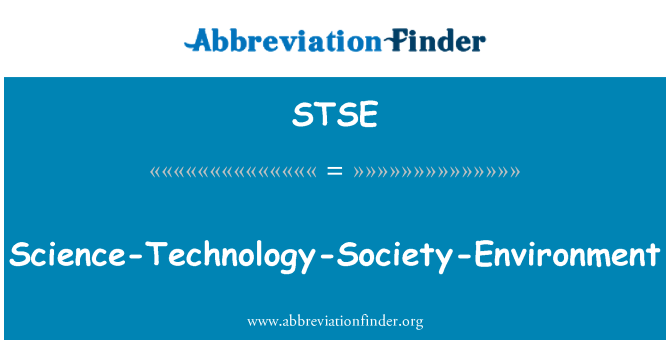 STSE: 科学-技术-社会-环境