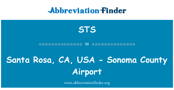 STS: Santa Rosa, CA, USA - Sonoma County Airport