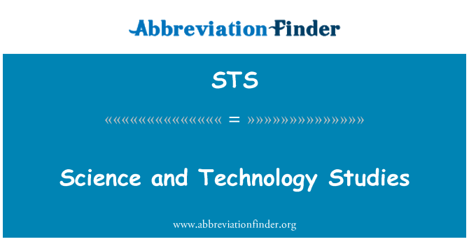 STS: Science and Technology Studies