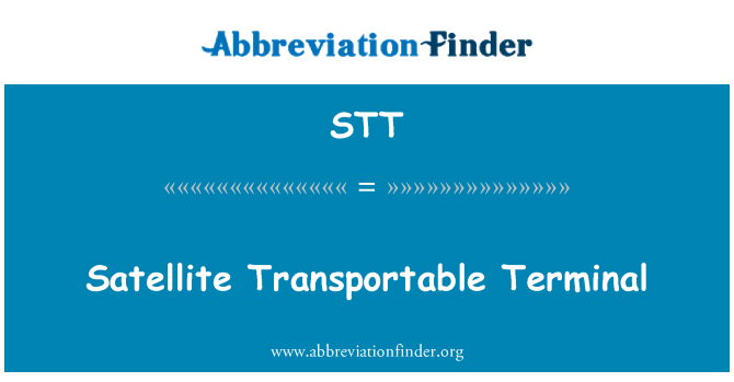STT: Èminal Transportable satelit
