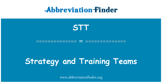 STT: Strategy and Training Teams