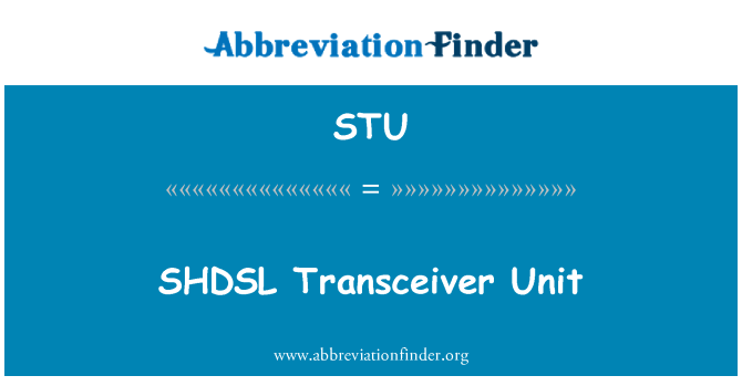 STU: SHDSL lähetin yksikkö