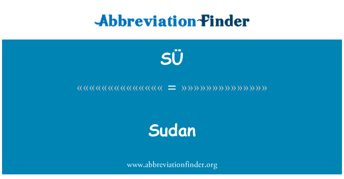 SÜ: Sudan