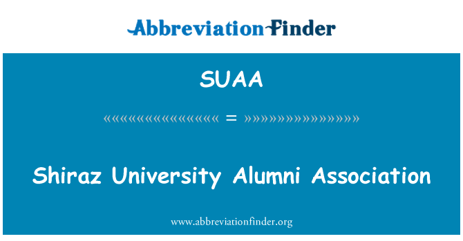 SUAA: Asociace absolventů univerzity Shiraz