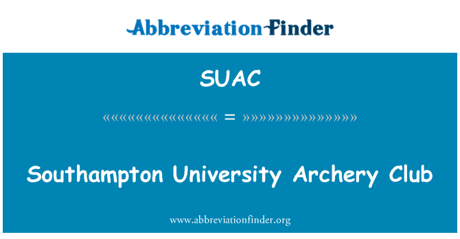 SUAC: Southampton University lokostrelstvo Club