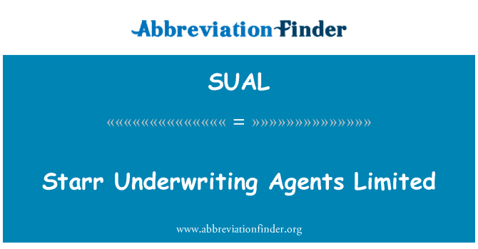 SUAL: Starr upisování agenti Limited