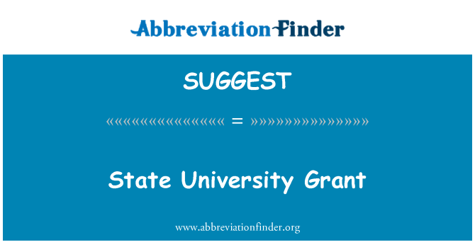 SUGGEST: Eta Inivèsite Grant