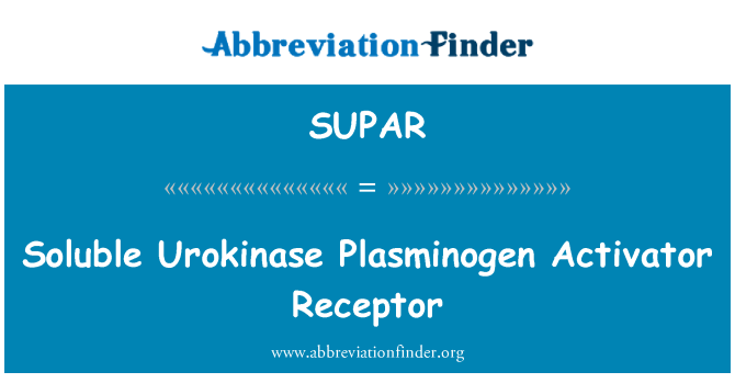 SUPAR: Oldható Urokinase plazminogén aktivátor Receptor