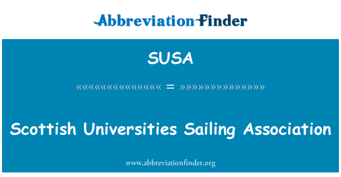 SUSA: Skotijas universitātēs burāšanas asociācija
