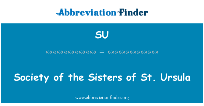 SU: Xã hội của Sisters of St. Ursula