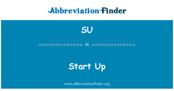 SU: Start Up