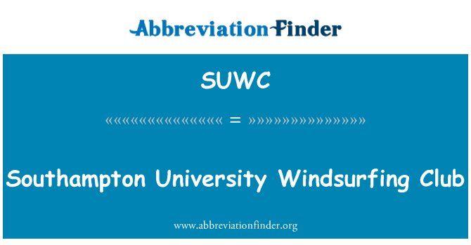 SUWC: Southampton Egyetem szörf Club