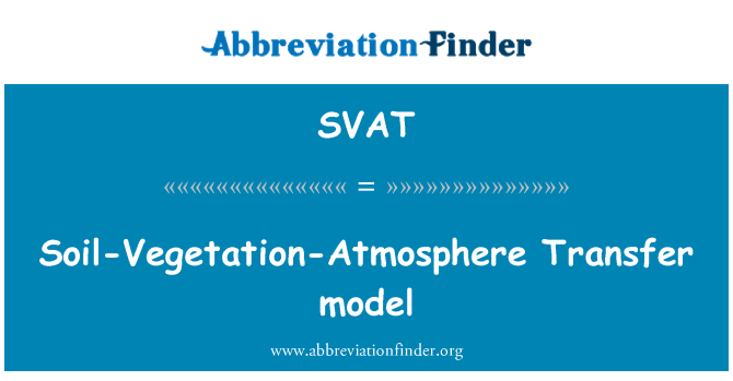 SVAT: It-trasferiment tal-ħamrija-veġetazzjoni-atmosfera mudell