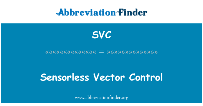 SVC: Sensorlose vectorbestrijding